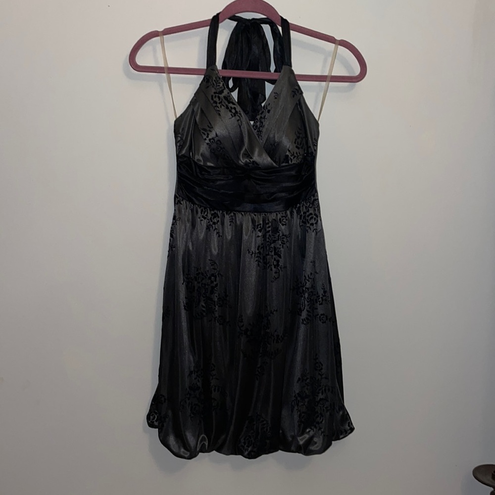 Satin Halter Dress
